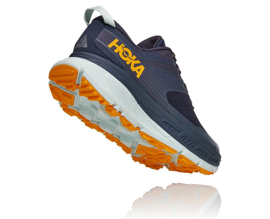 Tenis Trail Hoka One One Masculino Azul Marinho/Branco - Stinson Atr 6 - 865-JAMRIY